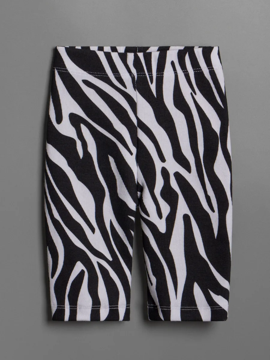 Шорты, Zebra Black/White