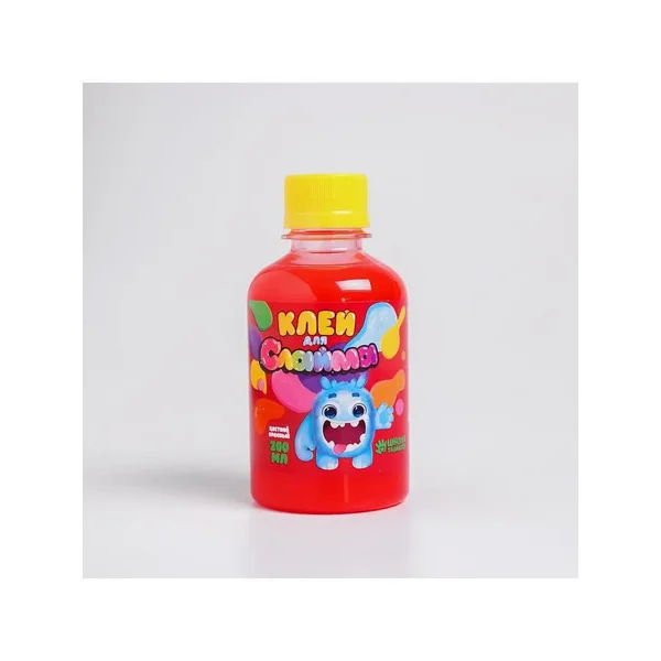 Клей для слайма 200 мл, красный
