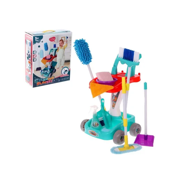 Игровой модуль на колёсиках "Чистюля" 12 предметов