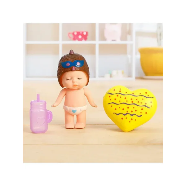 Пупс "Малыш" с аксессуарами, для девочек, цвет МИКС