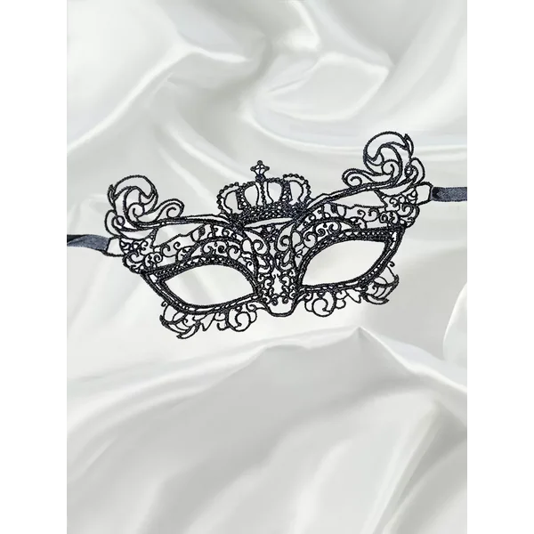 Маскарадная карнавальная маска ажурная королева