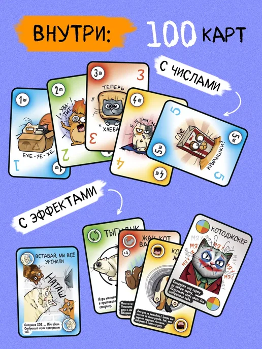 ЛАС ИГРАС Настольная карточная игра для вечеринки Котярус, вариант, фото 5