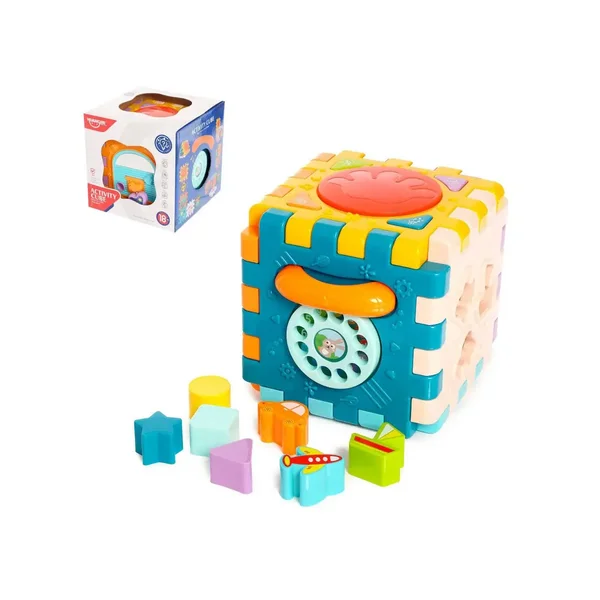 Развивающая игрушка "Логический куб", световые и звуковые эф