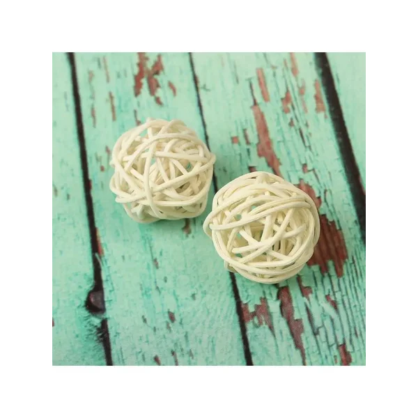 Шар декоративный из лозы, набор 2 шт