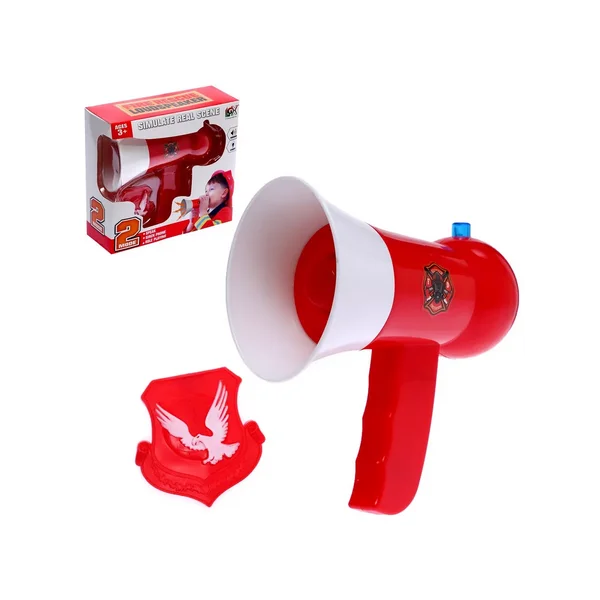 Детская игрушка музыкальная Рупор пожарный с сиреной