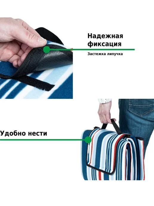 Green Glade Коврик для пикника Р9012 2х2м, 2x2 м, фото 2