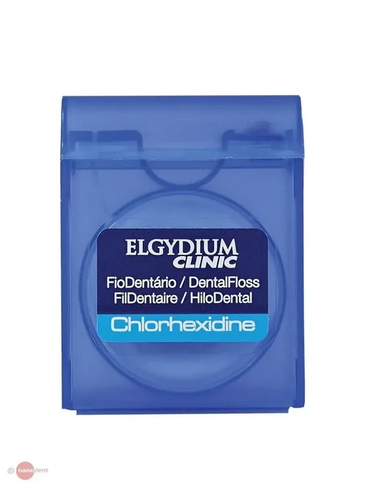 Elgydium Антибактериальная зубная нить Clinic с хлоргексидином, 50 м, 50 м, фото 2