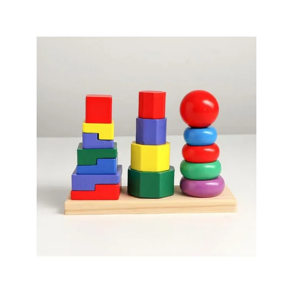 Набор развивающих пирамидок "Трио", развивающие и обучающие