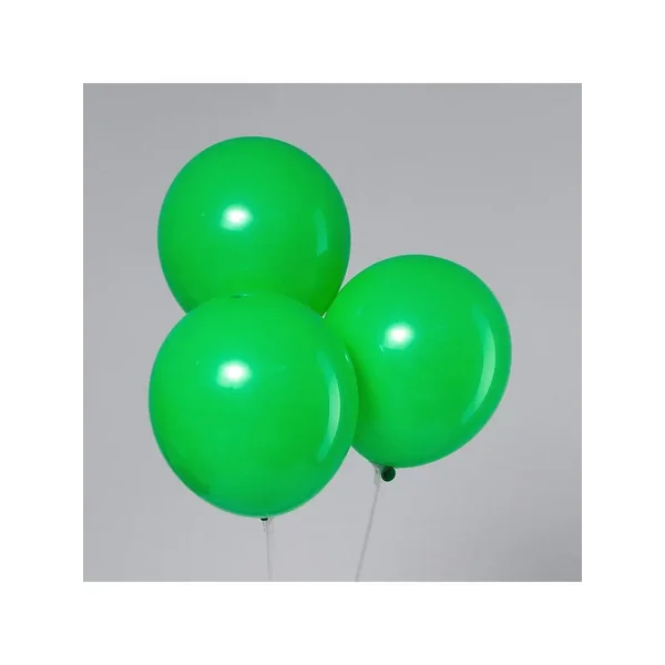 Шар латексный 12", пастель, набор 100 шт., цвет зелёный