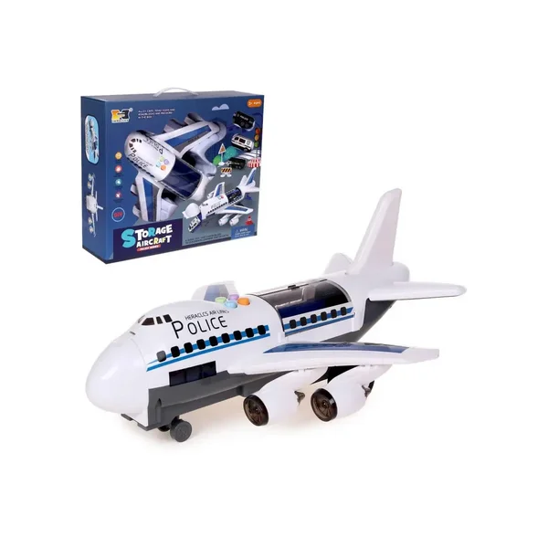 Парковка Полицейский самолет с машинками