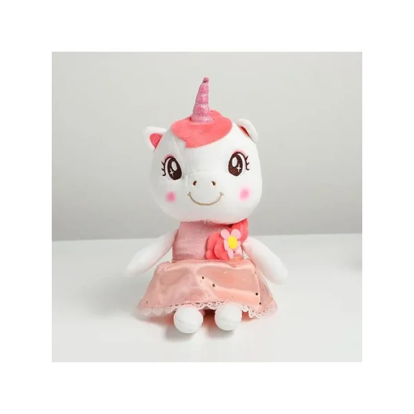 Мягкая игрушка "Единорог", цвет бежевый, цвет МИКС