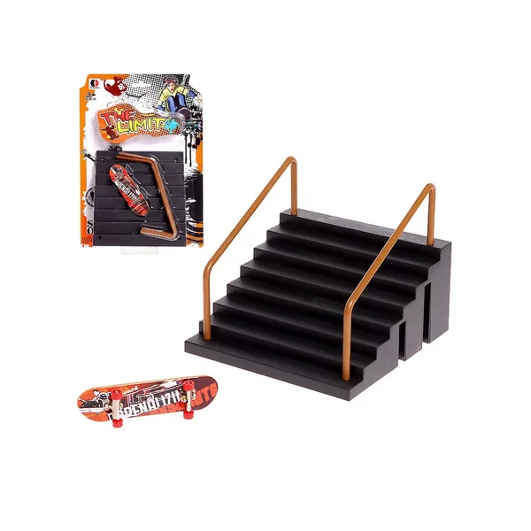 Набор скейт-парк Прыжок на перила фингерборд