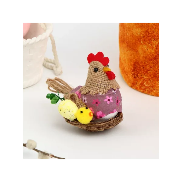 Пасхальный декор Курочка с цыпленком