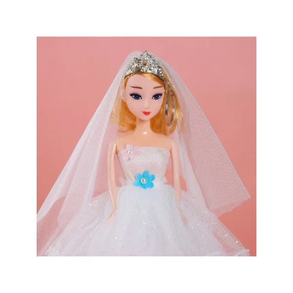 Кукла на подставке "Принцесса", белое платье и фата