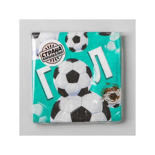 Cалфетки "ГОЛ", 25х25см, набор 20 шт.