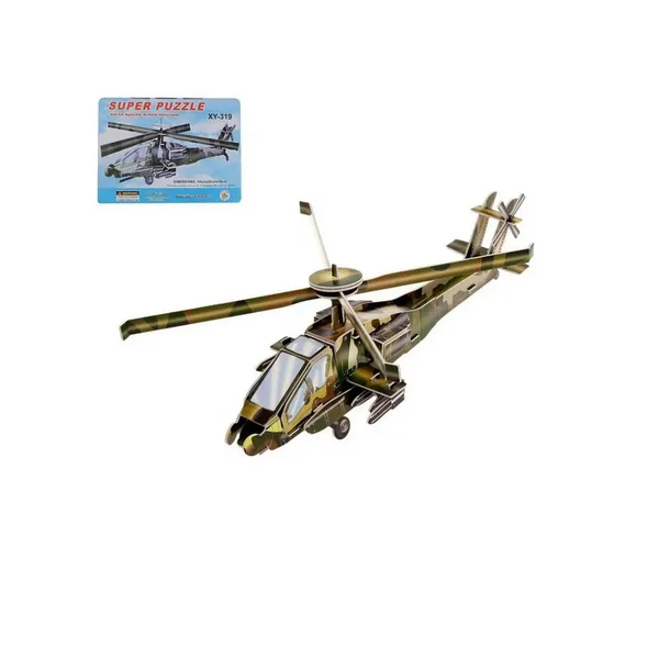 Картонный 3D конструктор Вертолет