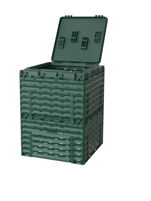 PitEco Компостер с крышкой 300 л зелёный K2130, 300 л, фото 2