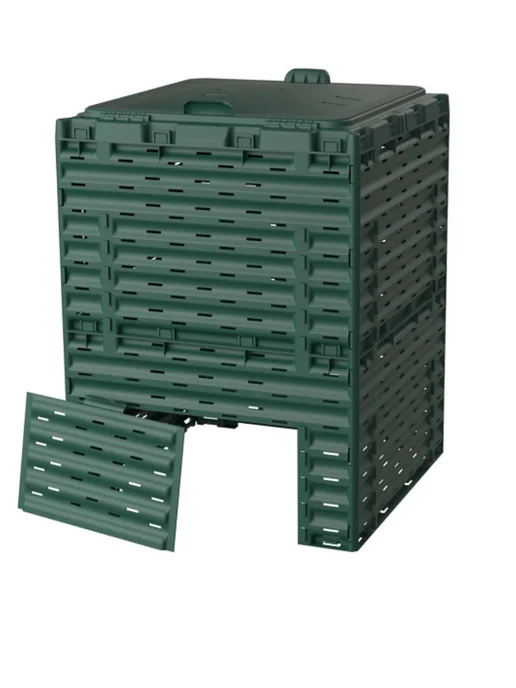 PitEco Компостер с крышкой 300 л зелёный K2130, 300 л, фото 4