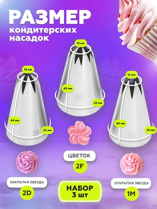 MaryamHOUSE Кондитерские насадки для крема, серый, фото 4
