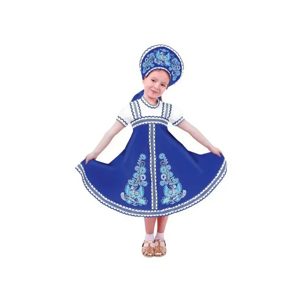 Традиционный русский народный костюм платье и кокошник