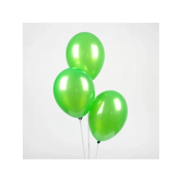 Шар латексный 10", металл, набор 50 шт., цвет зелёный