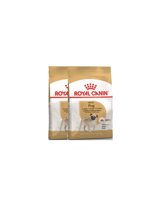 Сухой корм Royal canin Мопс для собак, взрослые, 0,5 кг