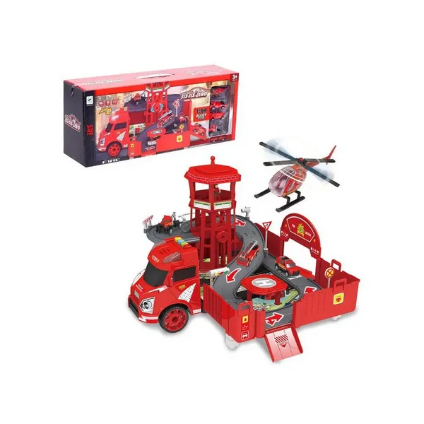 Парковка "Пожарная часть"/Конструктор/Паркинг/Игрушечная
