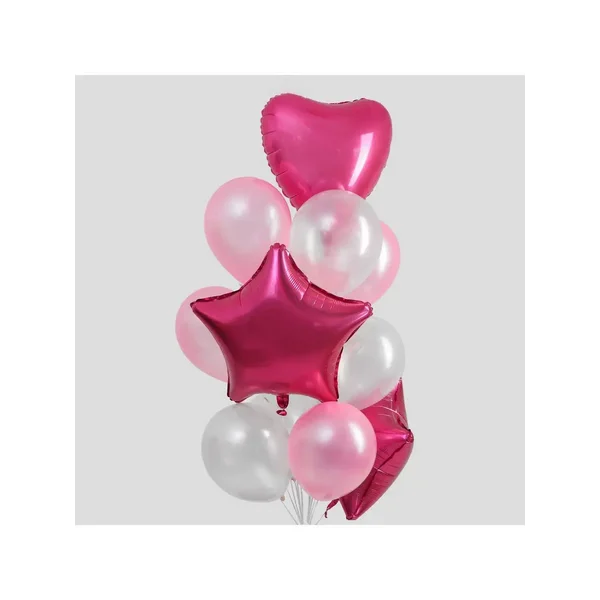 Набор шаров "Нежно-розовый", в наборе 13 шт.