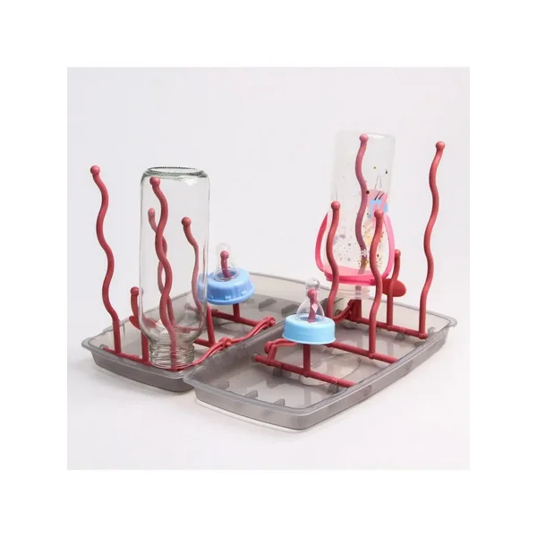 Сушилка для детских бутылочек, цвет розовый