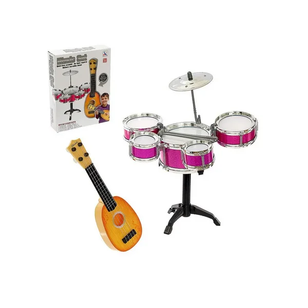 Барабанная установка "Крутой музыкант", с гитарой, МИКС