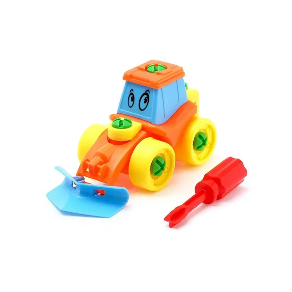 Конструктор для малышей "Трактор", 21 деталь, цвета МИКС/Вин