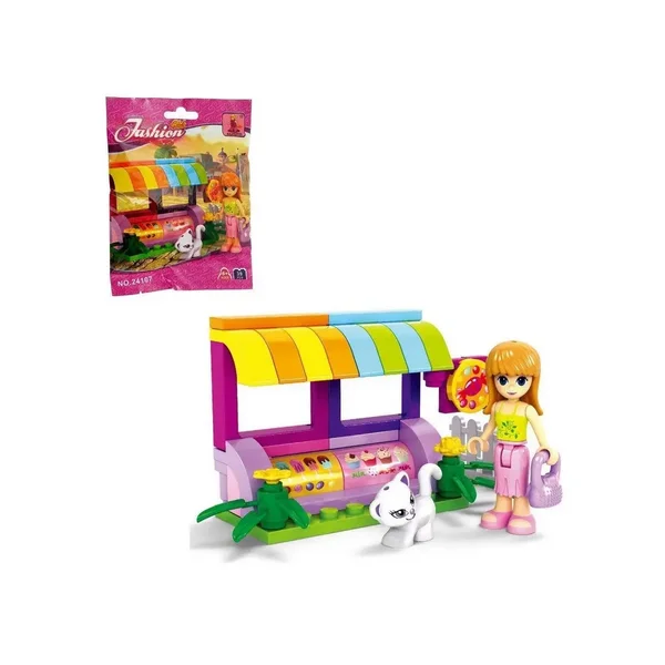 Конструктор Девчонки "Кафе-мороженое"/39 деталей