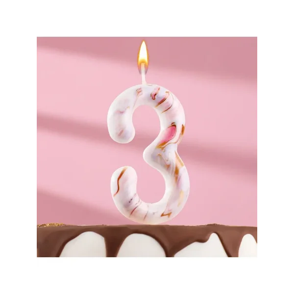 Свечи для торта цифры "3"