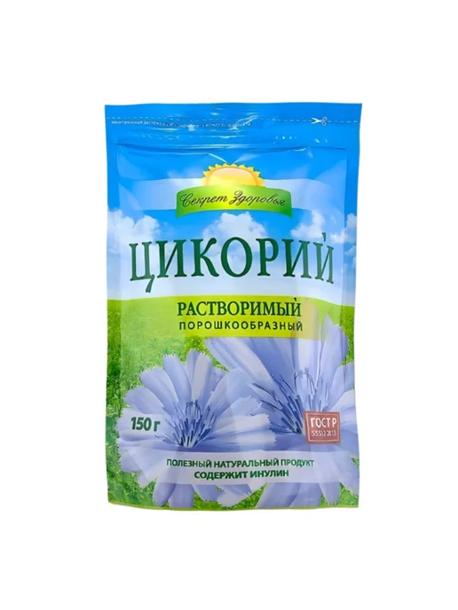 Секрет Здоровья Цикорий растворимый порошкообразный 2 уп по 150 гр, 150 г