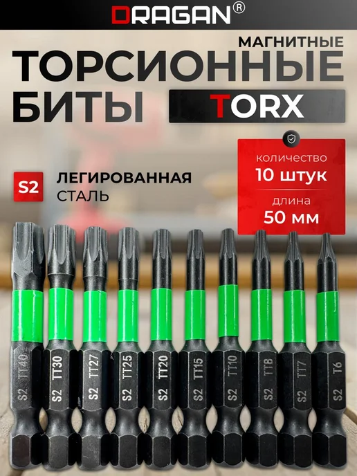 Биты для шуруповерта магнитные TORX, вариант