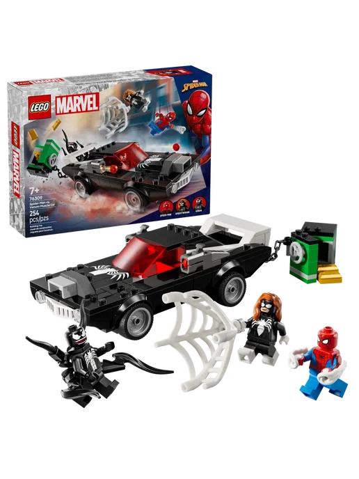 LEGO Конструктор Marvel 76309 Человек-паук против маслкара Венома, синий, фото 3