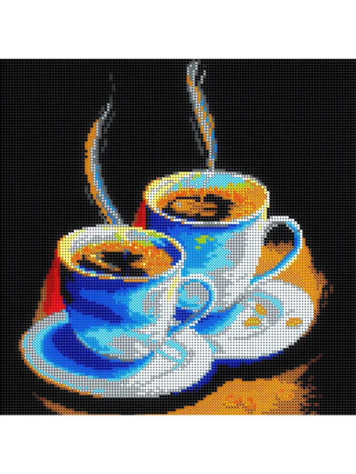 BeaD_ART Основа для вышивания бисером "Кофе на двоих" 24х30, 24x30, фото 2