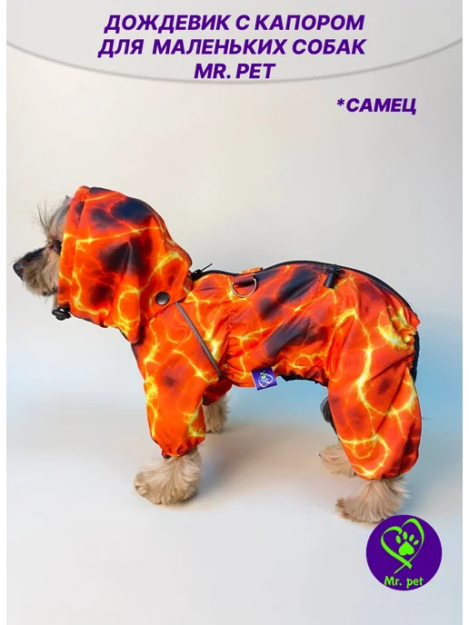 Mr.pet одежда для собак Дождевик для маленьких и средних собак, вариант