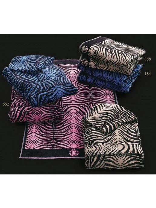 roberto cavalli халат MIRROR ZEBRA, p.L XL, синий, фото 2