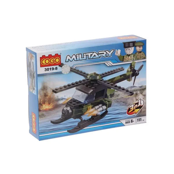 Конструктор Армия "Вертолет", 111 деталей