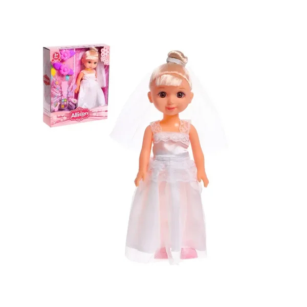 Кукла игрушка Невеста в платье с аксессуарами