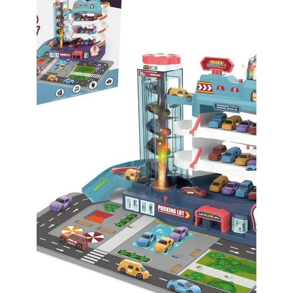 Парковка Городской паркинг, с 4 машинками и лифтом