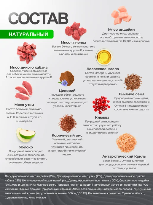 Сухой корм Grandorf' Домашних Кошек для собак, мясо, 2 кг, фото 2