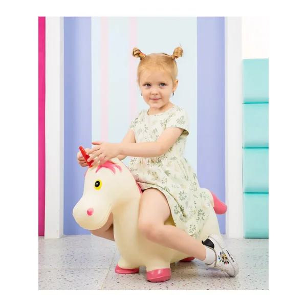 Прыгун надувной для детей Единорог попрыгун цвет Микс