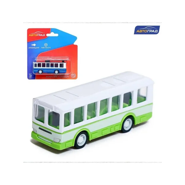 Автобус металлический Город, инерционный
