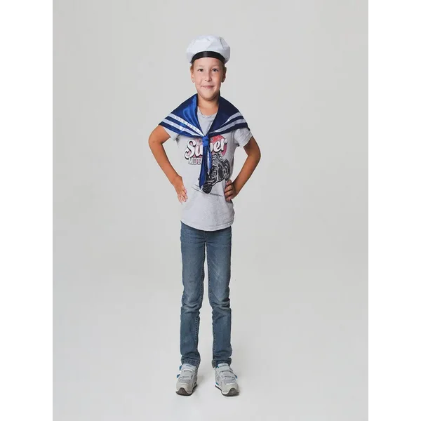 Набор моряка: воротник, бескозырка, обхват головы 54 см