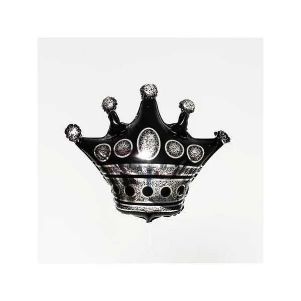 Шар фольгированный 24" "Черная корона"