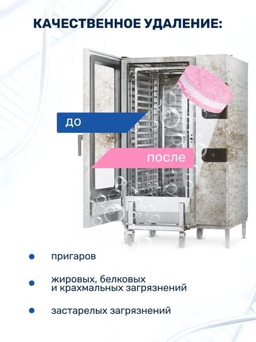 Clean&Fresh Средство для очистки пароконвектоматов в таблетках 100 шт, 100 шт, фото 3