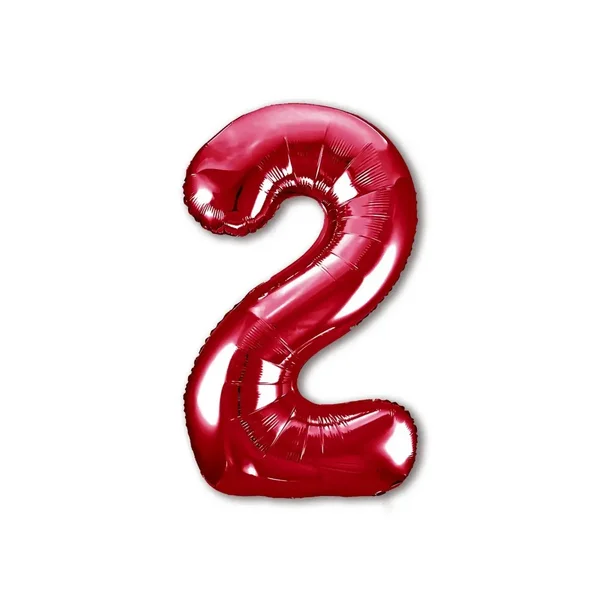 Воздушный шар фольгированный 40" цифра 2