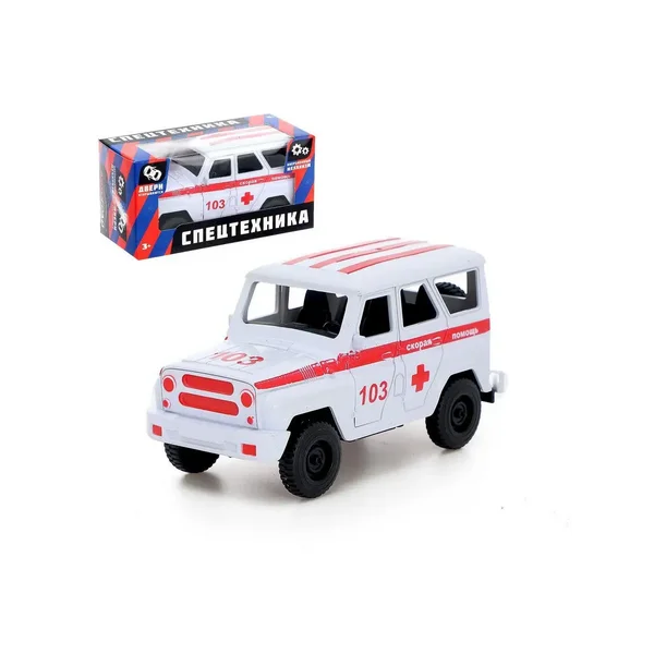 Машина инерционная "Джип Скорая помощь"